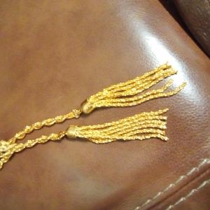 🌹Long adjustable vintage rope chain necklace with tassels